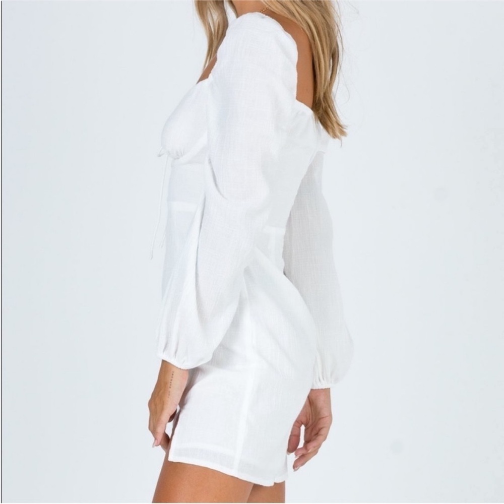 Princess Polly Alena Mini Dress White - Picture 3 of 16